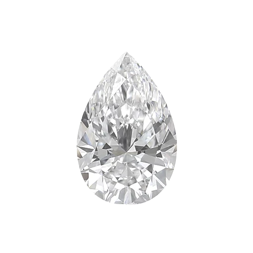 0.75ct GIA Pear D/SI1 Natural