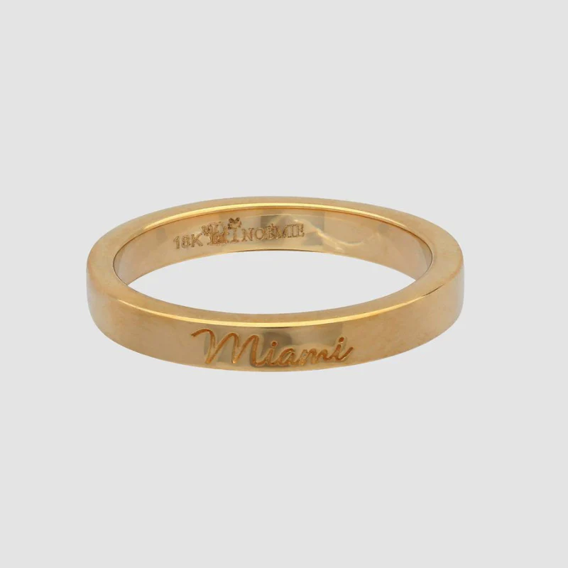 "I love You" City Ring - 18K Gold - Image 5