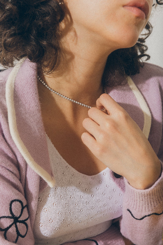 3 Carat Diamond Tennis Necklace - 14K Gold | VS Clarity Lab Grown Diamonds - Image 5