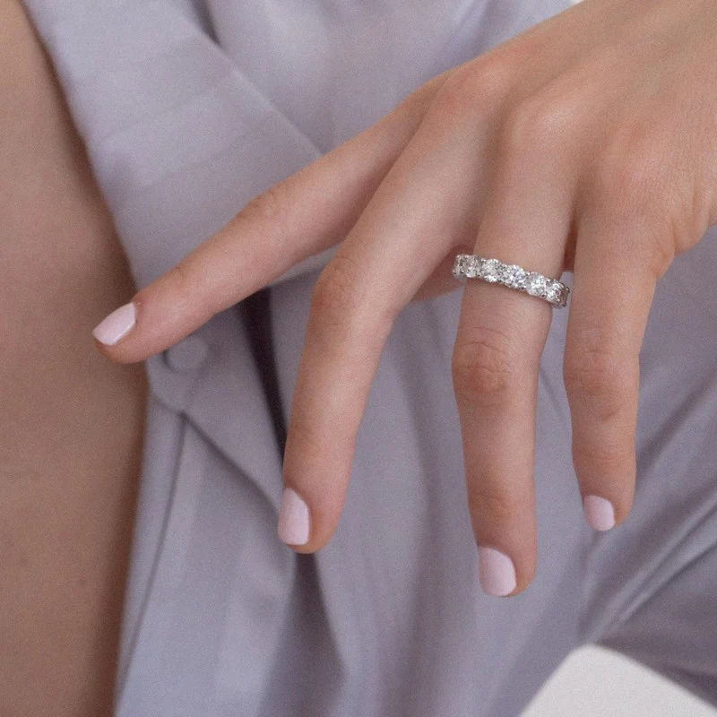 5 Carat Diamond Eternity Band Ring - 14K Gold | VS Clarity Lab Grown Diamonds - Image 10