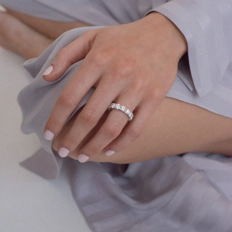 5 Carat Diamond Eternity Band Ring - 14K Gold | VS Clarity Lab Grown Diamonds - Image 6