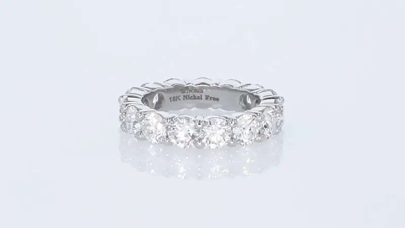 5 Carat Diamond Eternity Band Ring - 14K Gold | VS Clarity Lab Grown Diamonds - Image 8