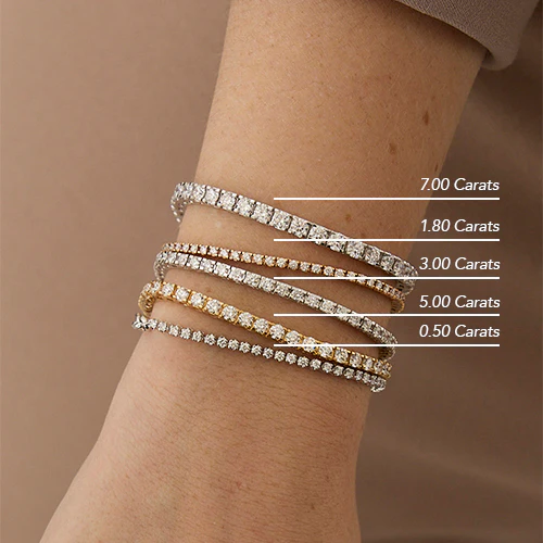 7 Carat Diamond Tennis Bracelet - 18K Gold | VS Clarity Natural Diamonds - Image 6