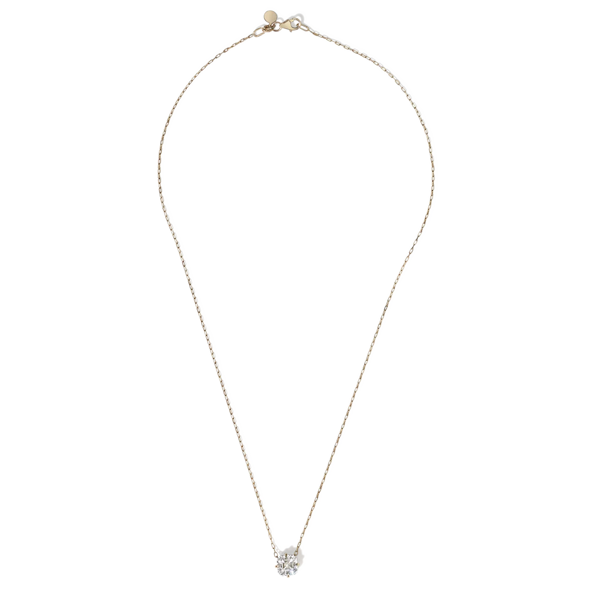 Asscher Cut Diamond Solitaire Pendant - 18K Gold - Image 6