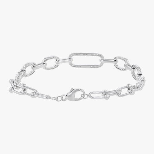 Diamond Link White Gold Bracelet - 18K Gold | VS Clarity - Image 3