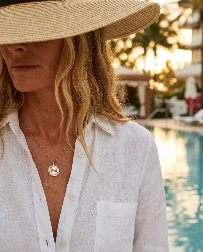Travel Diamond Medallion – 14K Gold | VS Clarity Lab Grown Diamonds - Image 10