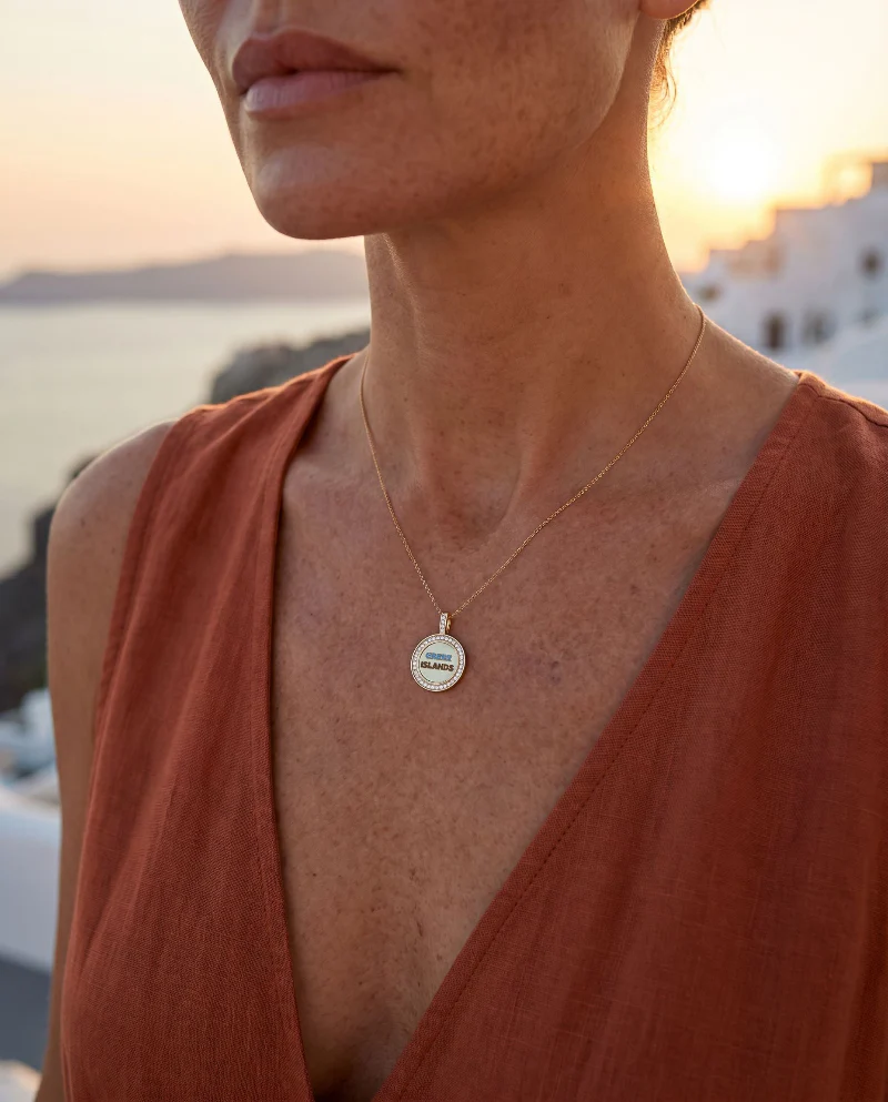 Travel Diamond Medallion – 14K Gold | VS Clarity Lab Grown Diamonds - Image 11