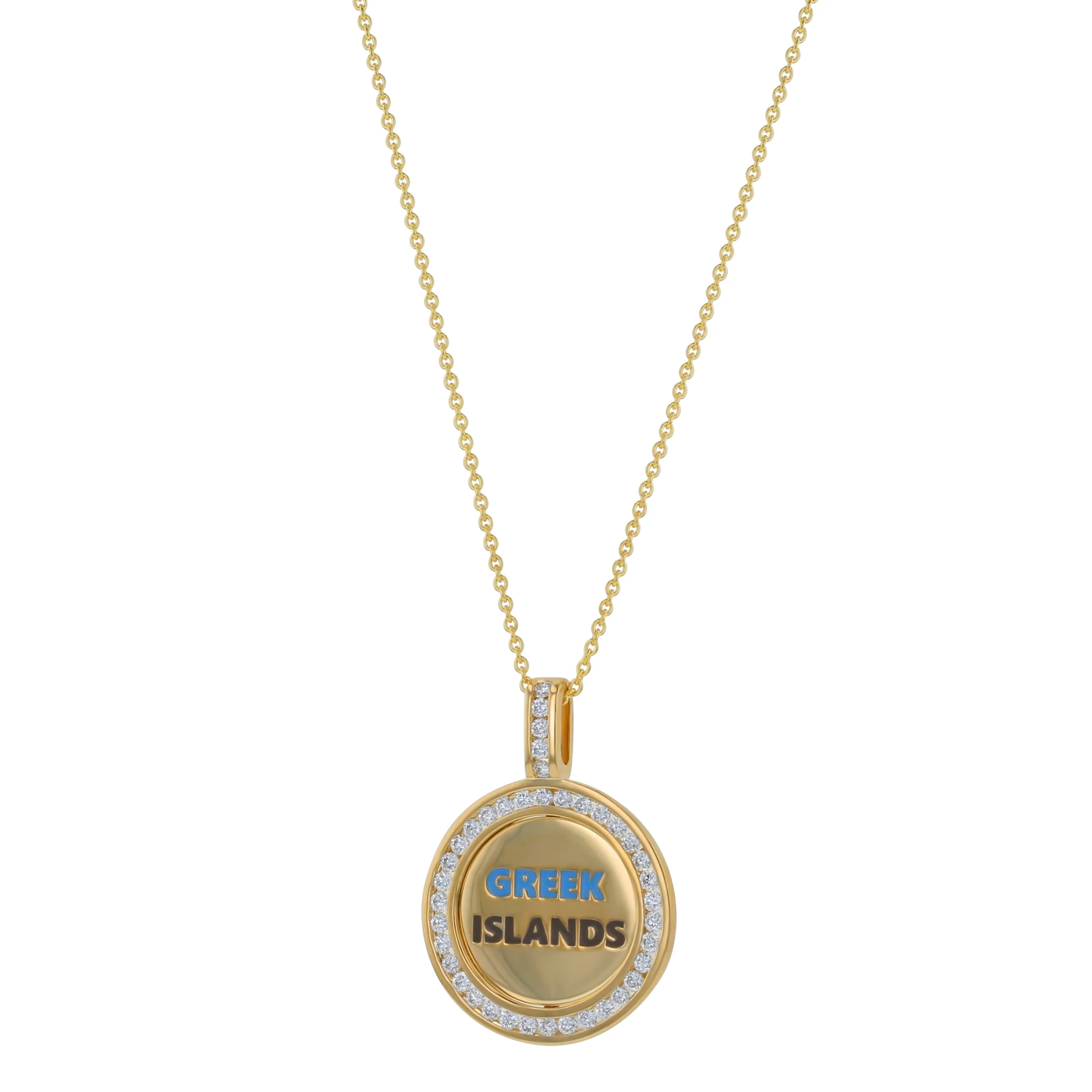 Travel Diamond Medallion – 14K Gold | VS Clarity Lab Grown Diamonds - Image 3