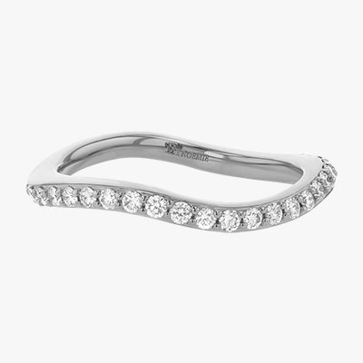 Curved Diamond Eternity Ring - 18K Gold | VS Clarity Natural Diamonds - Image 2