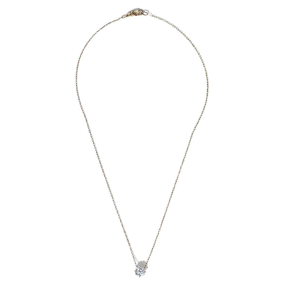 Cushion Cut Diamond Solitaire Pendant - 18K Gold - Image 5