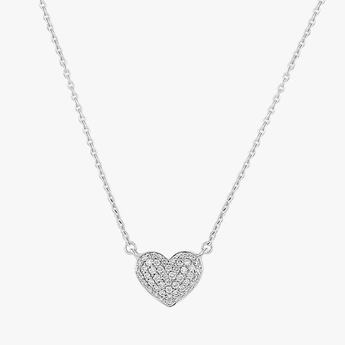 Diamond Heart Necklace - 18K Gold | VS Clarity Natural Diamonds - Image 3