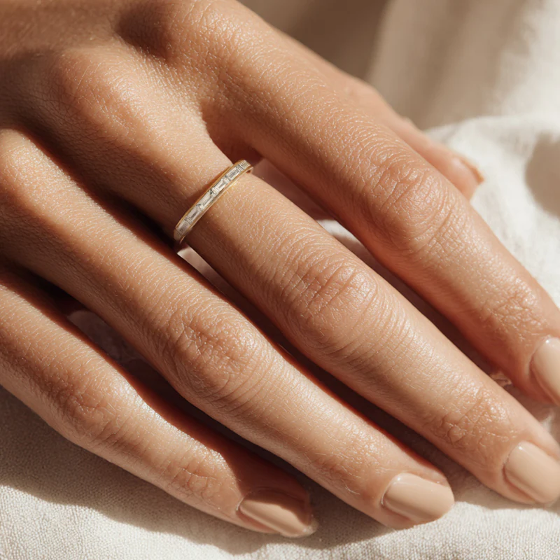 Eternity Baguette Diamond Band Ring - 18K Gold | VS Clarity Natural Diamonds - Image 6
