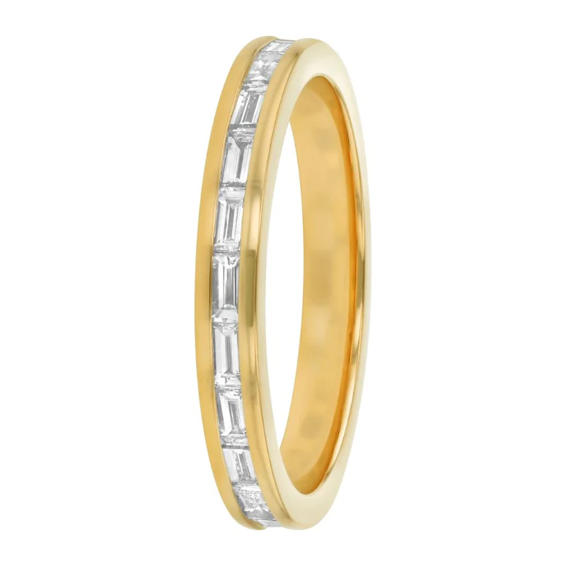 Eternity Baguette in Channel Setting - 18K Gold | VS Clarity Natural Diamonds - Image 3