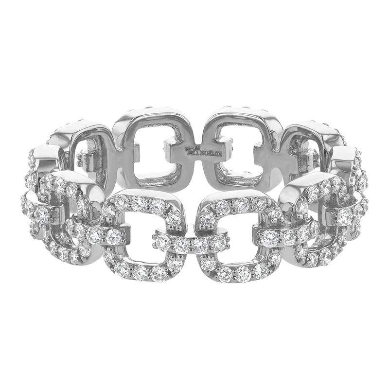 Eternity Link Ring - 14K Gold | VS Clarity Lab Grown Diamonds - Image 3