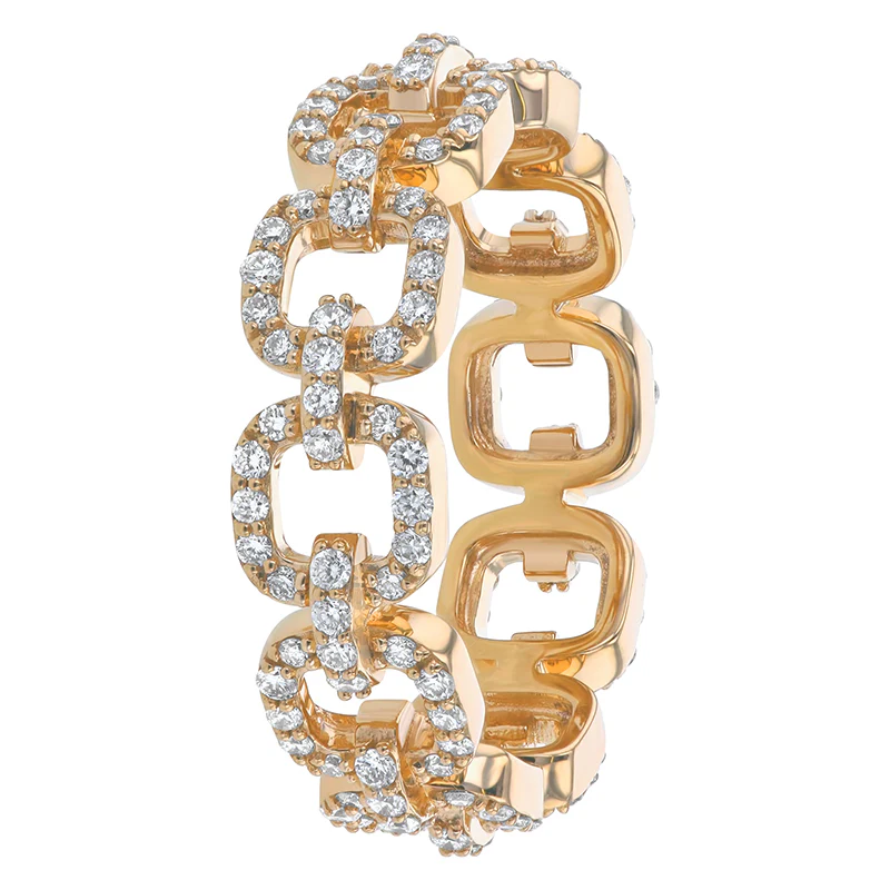 Eternity Link Ring - 14K Gold | VS Clarity Lab Grown Diamonds - Image 5