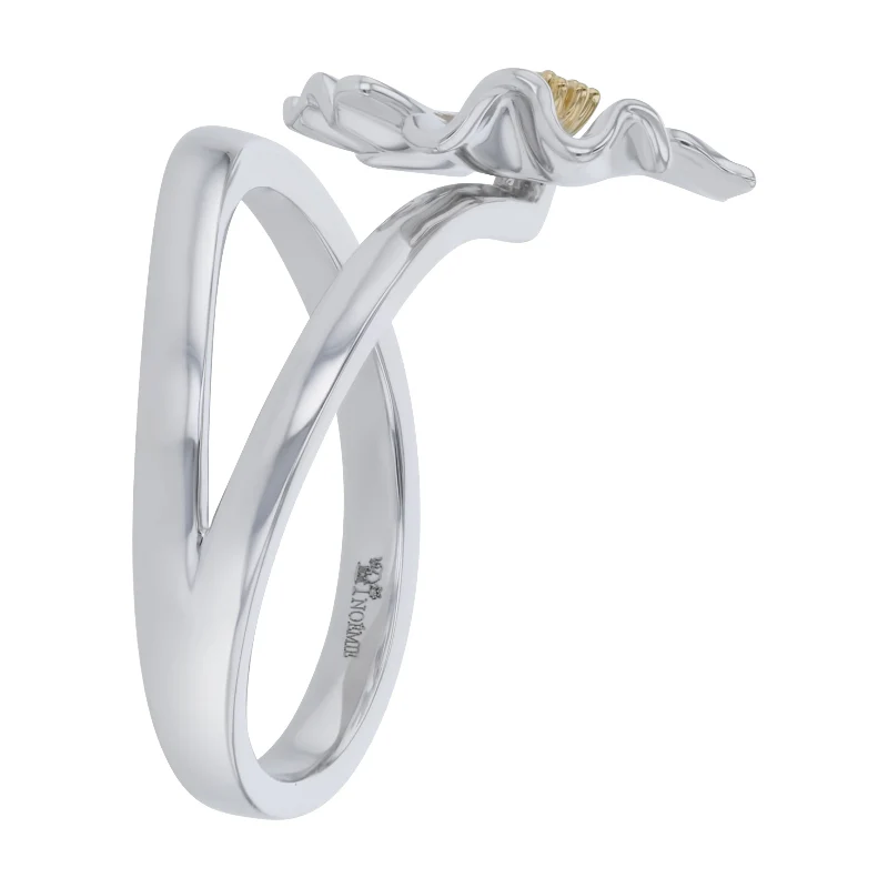 Floral Alchemy Two-Toned Diamond Ring - 18K Gold | VS Clarity - Image 3