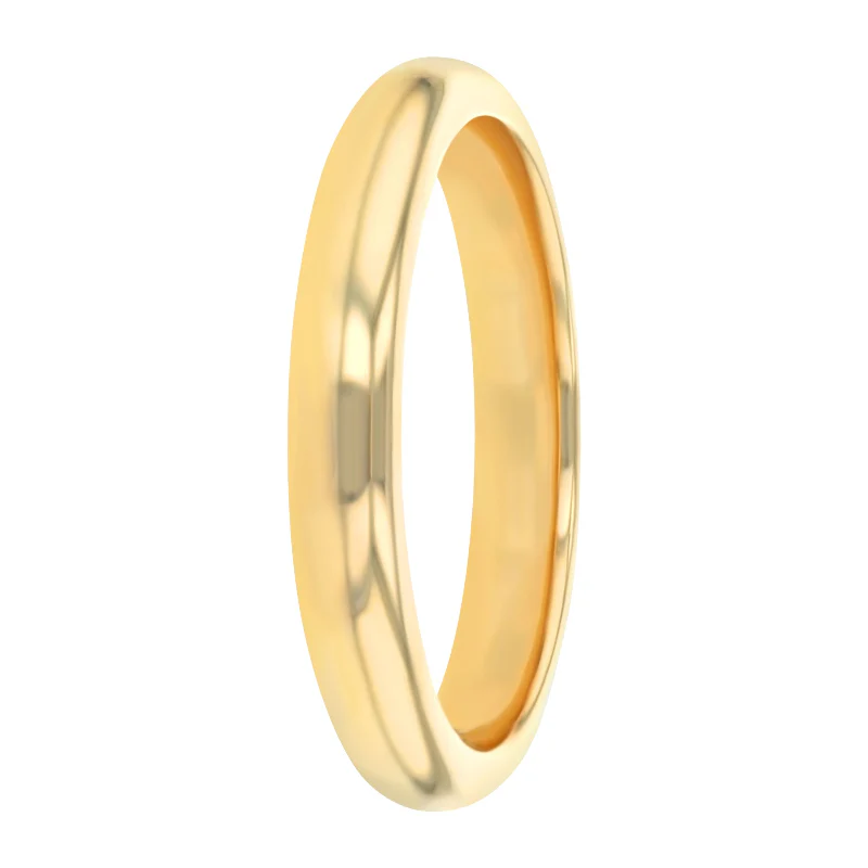 Solid 18K Yellow Gold Wedding Band - Image 2