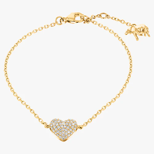 Diamond Heart Bracelet - 18K Gold | VS Clarity Natural Diamonds - Image 3