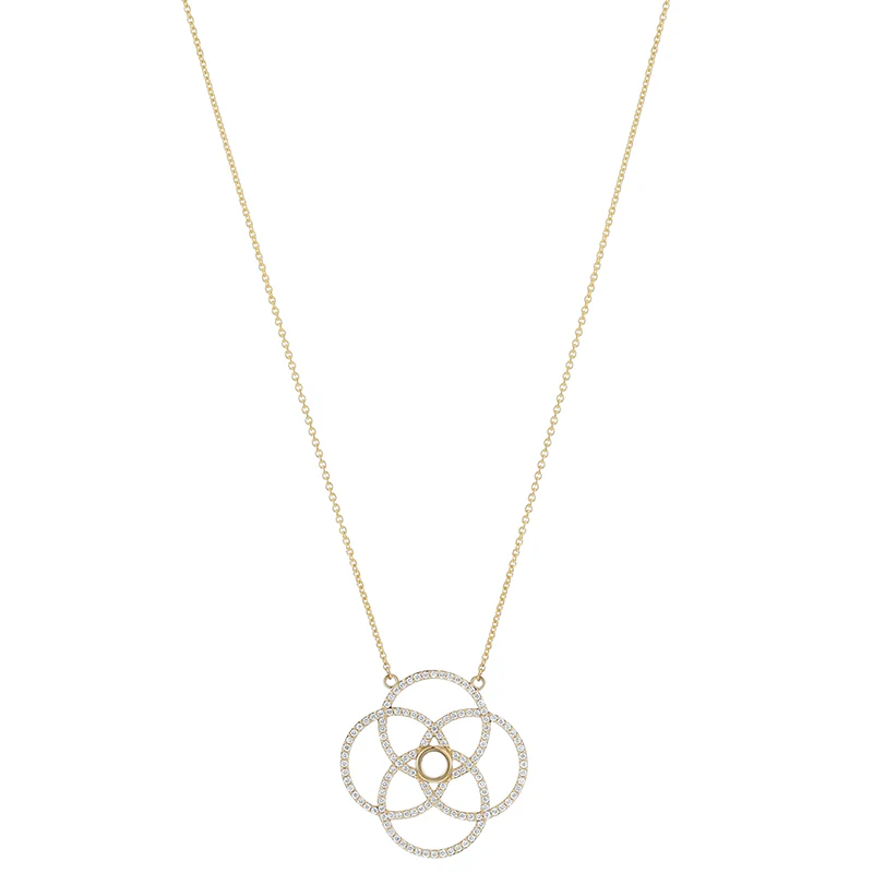 Diamond Ikigai Necklace - 18K Gold | VS Clarity - Image 5