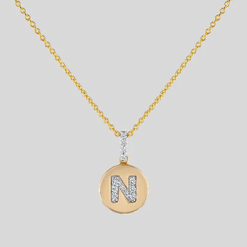 Diamond Initial Pendant without the Gold Chain - 14K Gold | VS Clarity Lab Grown Diamonds - Image 15