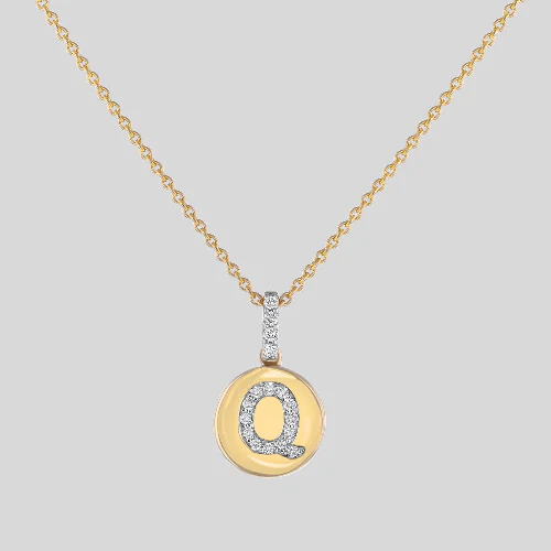 Diamond Initial Pendant without the Gold Chain - 14K Gold | VS Clarity Lab Grown Diamonds - Image 18