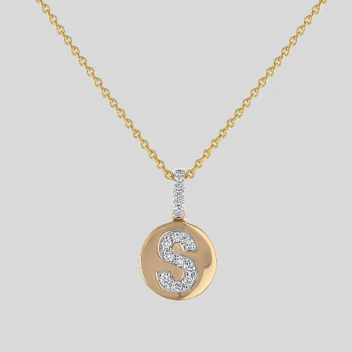 Diamond Initial Pendant without the Gold Chain - 14K Gold | VS Clarity Lab Grown Diamonds - Image 20