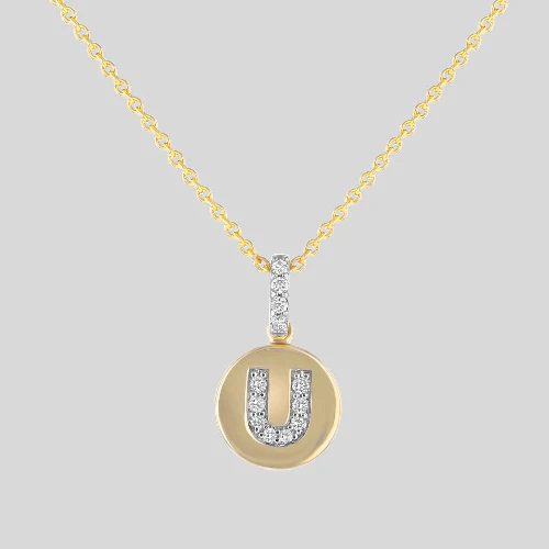 Diamond Initial Pendant without the Gold Chain - 14K Gold | VS Clarity Lab Grown Diamonds - Image 22