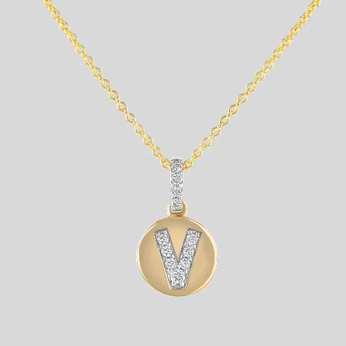 Diamond Initial Pendant without the Gold Chain - 14K Gold | VS Clarity Lab Grown Diamonds - Image 23