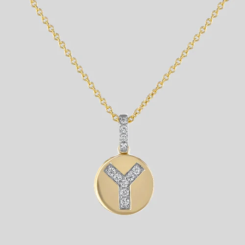 Diamond Initial Pendant without the Gold Chain - 14K Gold | VS Clarity Lab Grown Diamonds - Image 26