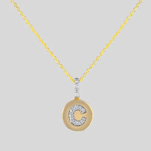 Diamond Initial Pendant without the Gold Chain - 14K Gold | VS Clarity Lab Grown Diamonds - Image 4