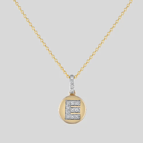 Diamond Initial Pendant without the Gold Chain - 14K Gold | VS Clarity Lab Grown Diamonds - Image 6