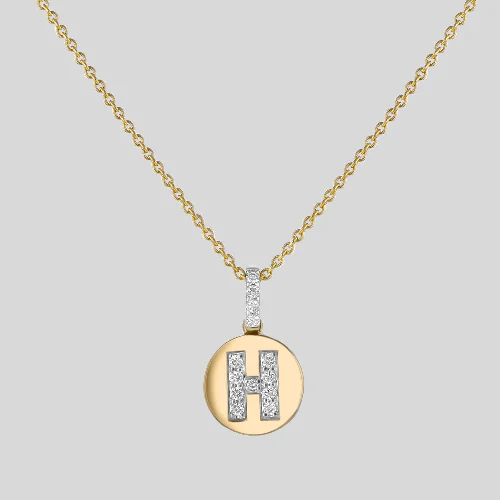 Diamond Initial Pendant without the Gold Chain - 14K Gold | VS Clarity Lab Grown Diamonds - Image 9