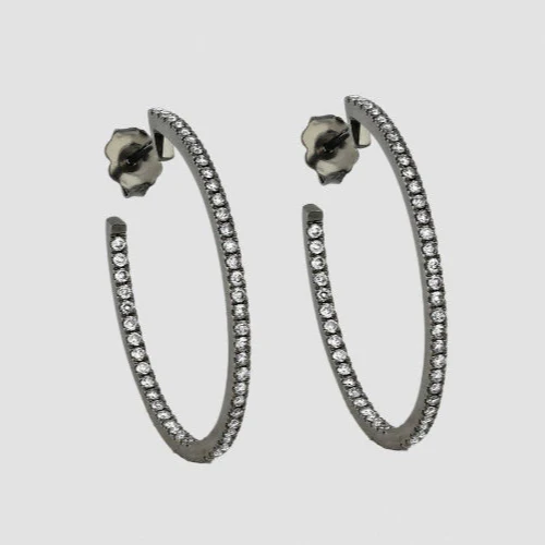 2 Carat Diamond Hoop Earrings - 18K Gold | VS Clarity Natural Diamonds - Image 4
