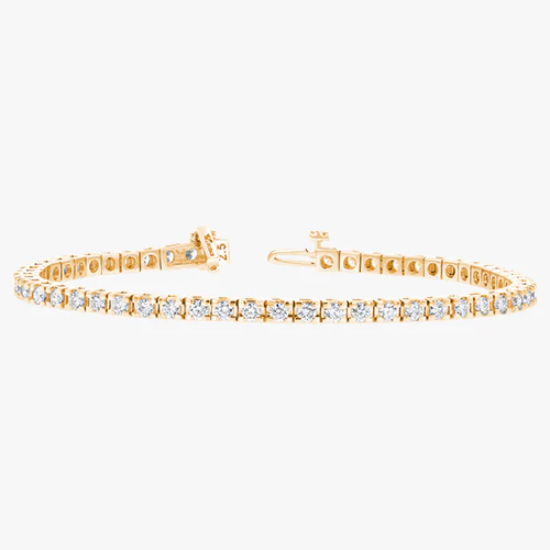 Diamond Tennis Bracelet - 18K Gold | VS Clarity Natural Diamonds - Image 3