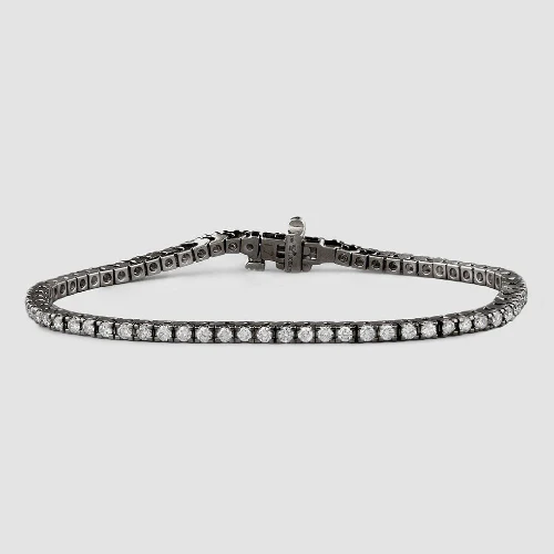 Diamond Tennis Bracelet - 18K Gold | VS Clarity Natural Diamonds - Image 5