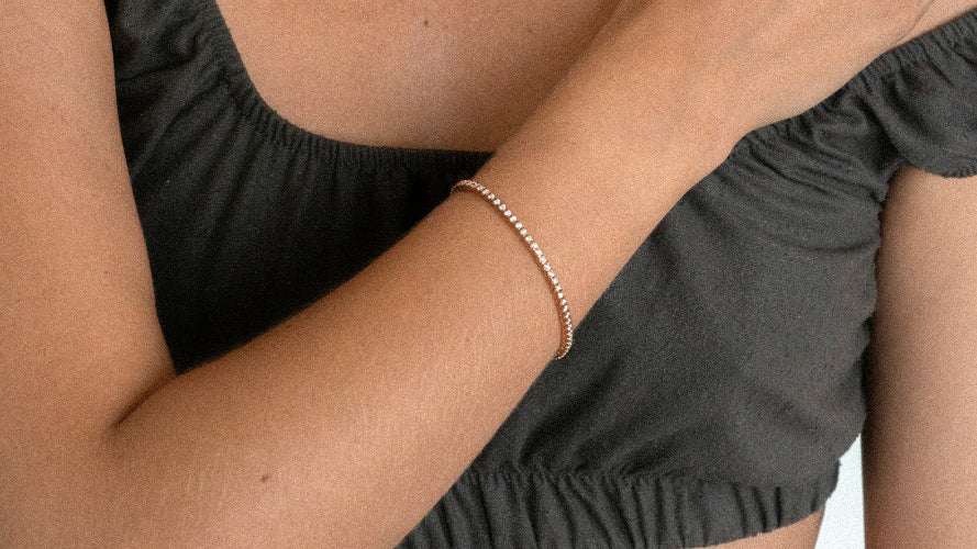 Diamond Tennis Bracelet - 18K Gold | VS Clarity Natural Diamonds - Image 6