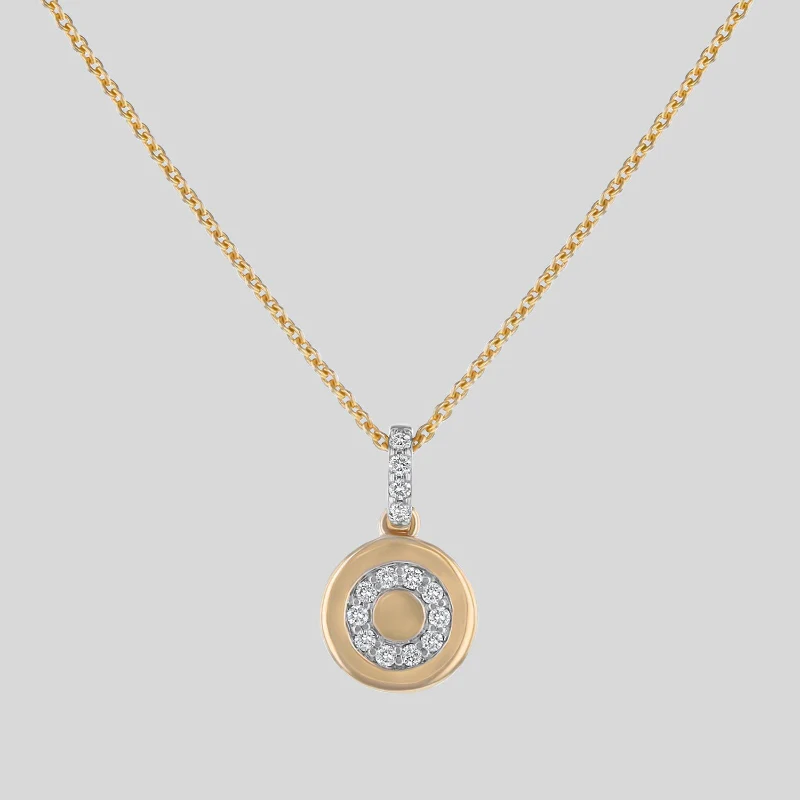 Diamond Initial Pendant Necklace - 18K Gold | VS Clarity - Image 15