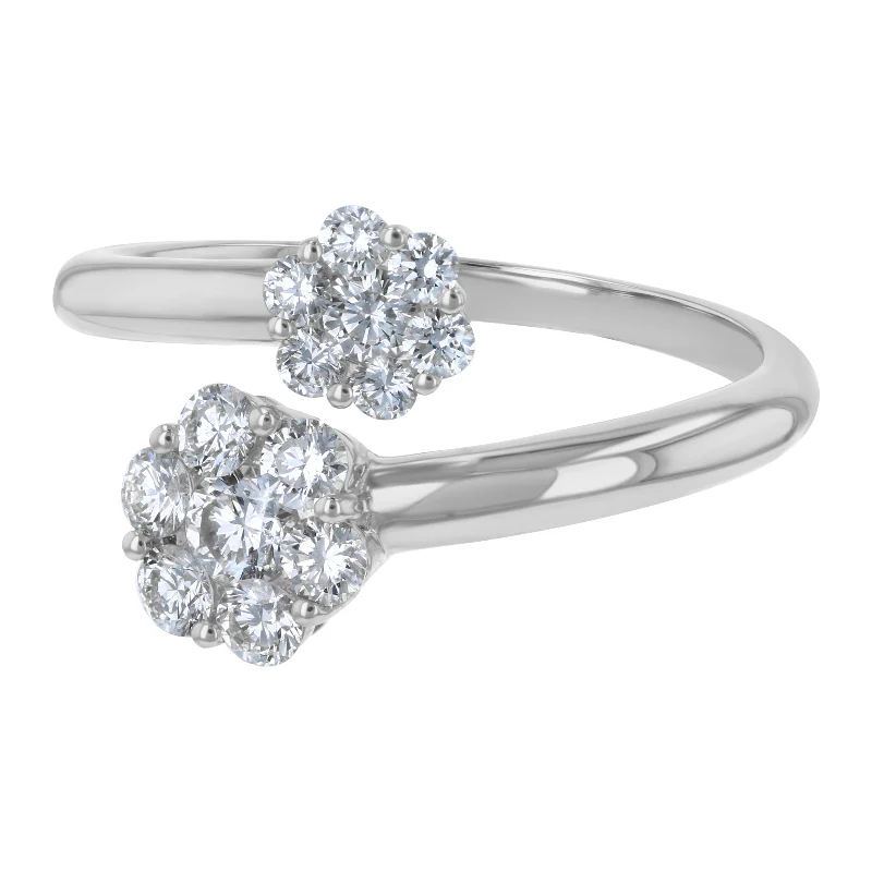 Floral Diamond Cluster Ring - 14K Gold | VS Clarity Lab Grown Diamonds - Image 7