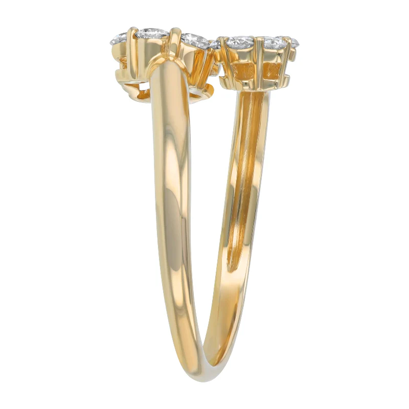 Floral Diamond Cluster Ring - 14K Gold | VS Clarity Lab Grown Diamonds - Image 9