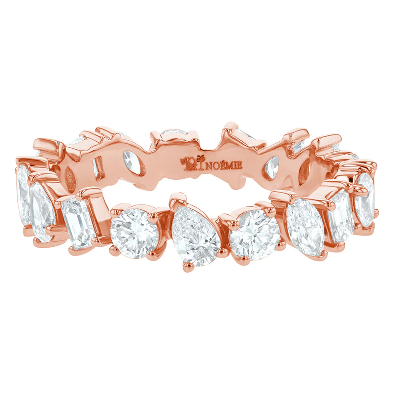 Multi Shape Diamond Eternity Ring - 14K Gold | VS Clarity Lab Grown Diamonds - Image 3
