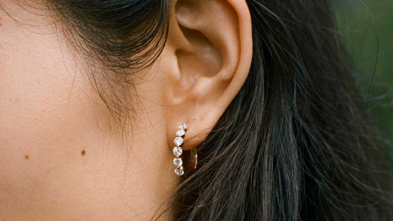 Multiple Hoops with 1.5 Carats - 14K Gold | VS Clarity Lab Grown Diamonds - Image 6