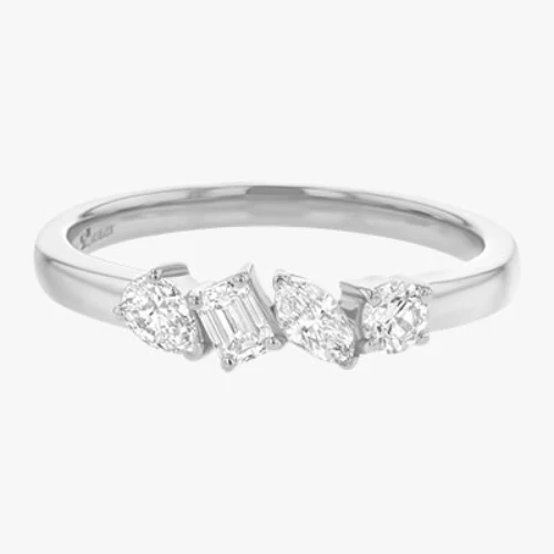 Quartet Multi Shape Diamond Ring - 14K Gold | VS Clarity Lab Grown Diamonds - Image 2