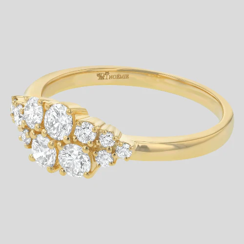 Round Diamond Cluster Ring - 14K Gold | VS Clarity Lab Grown Diamonds - Image 7