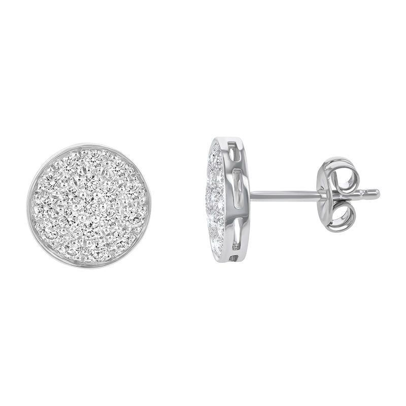 Round Diamond Cluster Studs - 18K Gold | VS Clarity Natural Diamonds - Image 4