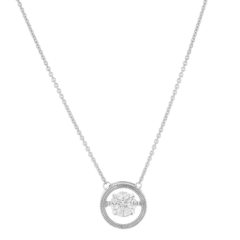 Rumba Dancing Diamond Necklace - 14K Gold | VS Clarity Lab Grown Diamonds - Image 4