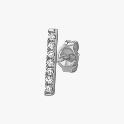 Diamond Line earring - 18K Gold | VS Clarity Natural Diamonds - Image 6