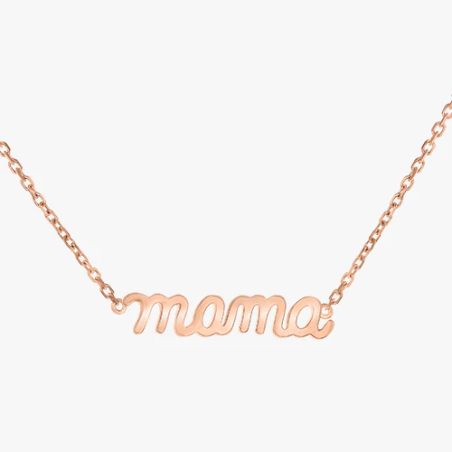 Mama Pendant Necklace - 18K Gold | VS Clarity Natural Diamonds - Image 4
