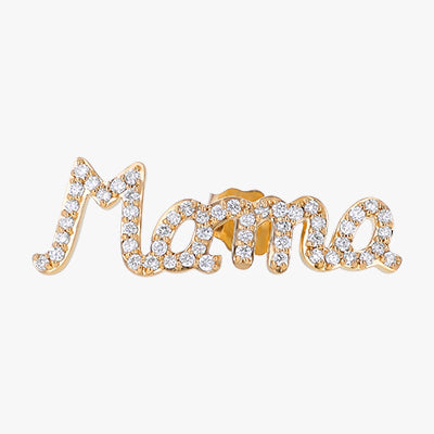 Mama Stud Earring - 18K Gold | VS Clarity - Image 6