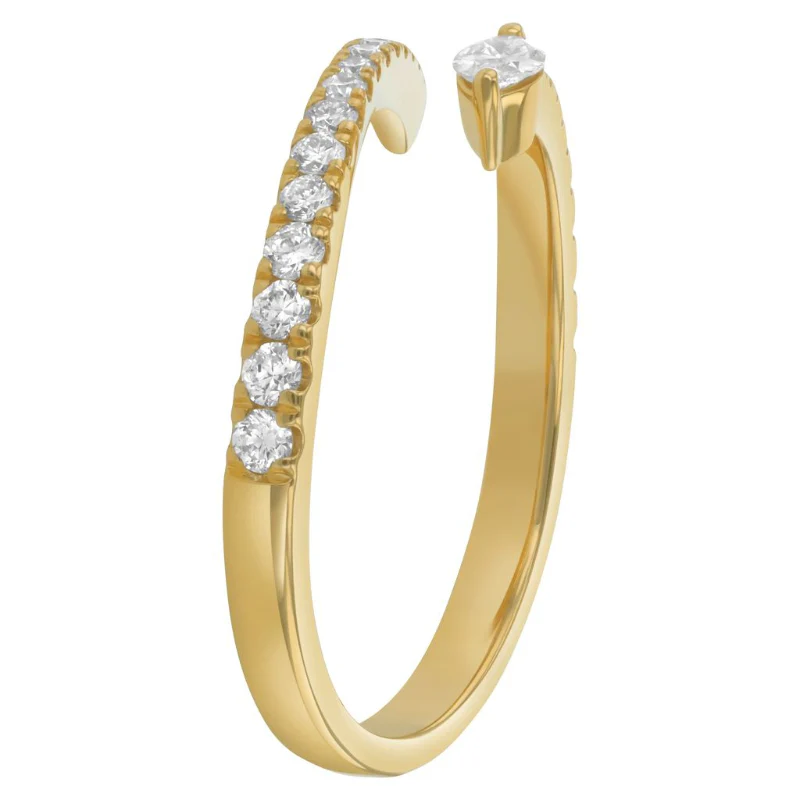 Marquise Spiral Pavé Diamond Ring - 18K Gold | VS Clarity Natural Diamonds - Image 3