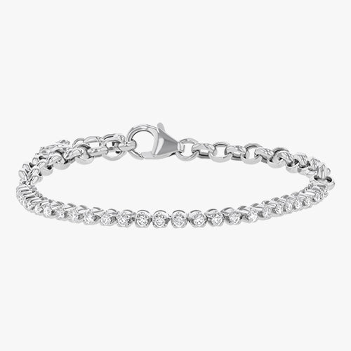 0.50 Carat Diamond Half Tennis Bracelet - 14K Gold | VS Clarity - Image 6